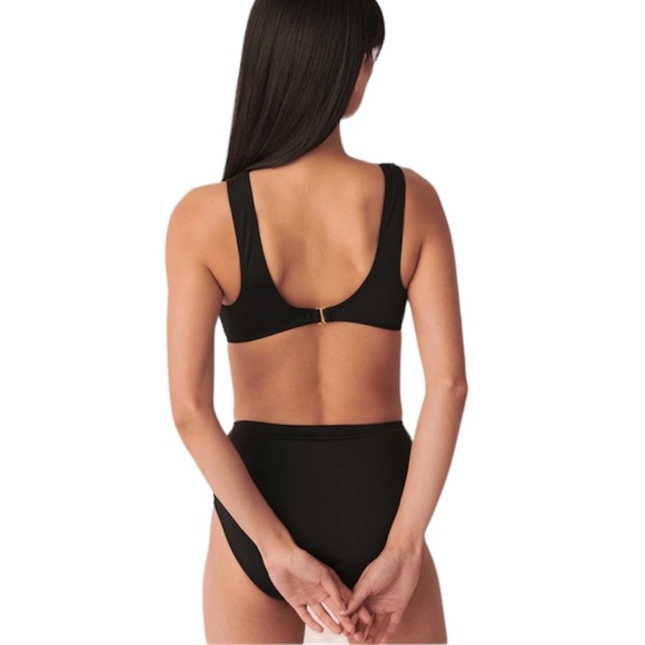 La Vie en Rose NWT Black ROSA High Neck One-piece Swimsuit CHOOSE SIZE - Picture 2 of 10